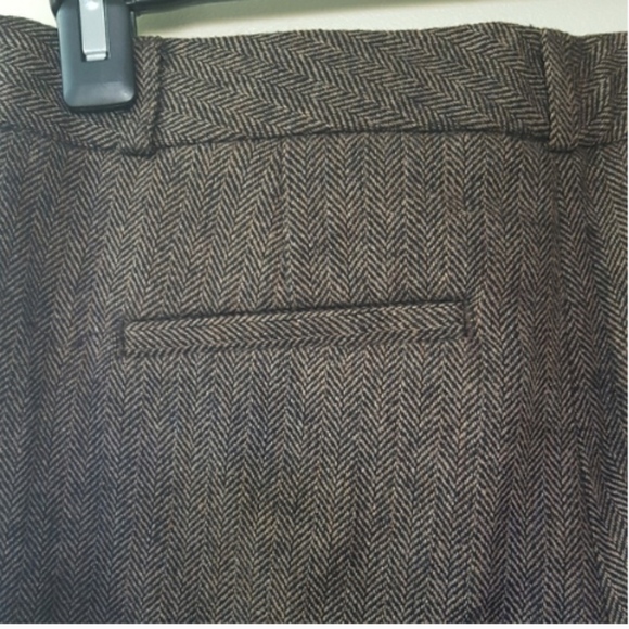 Banana Republic Reegan Trousers Brown Tweed - Picture 3 of 3